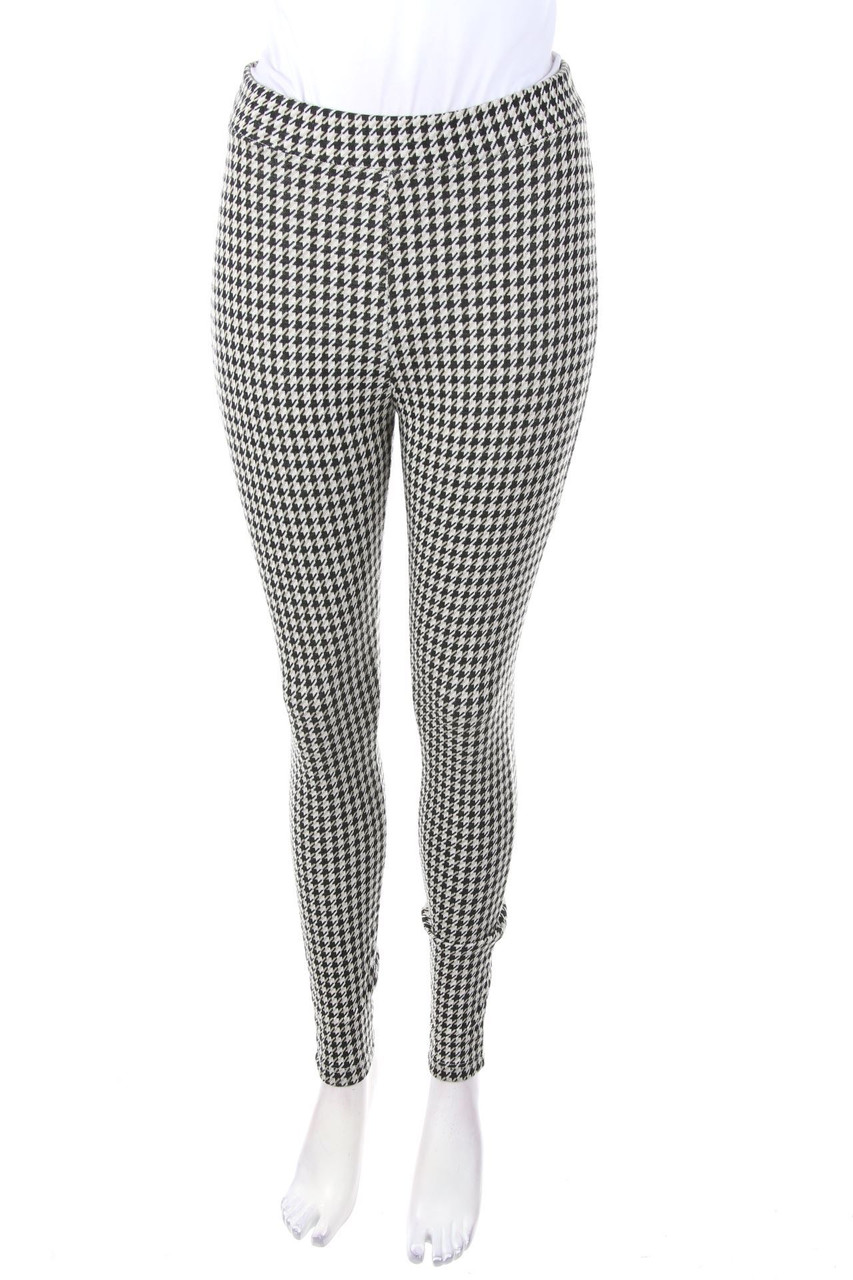 AMISU - Leggings mit Karo-Muster - S