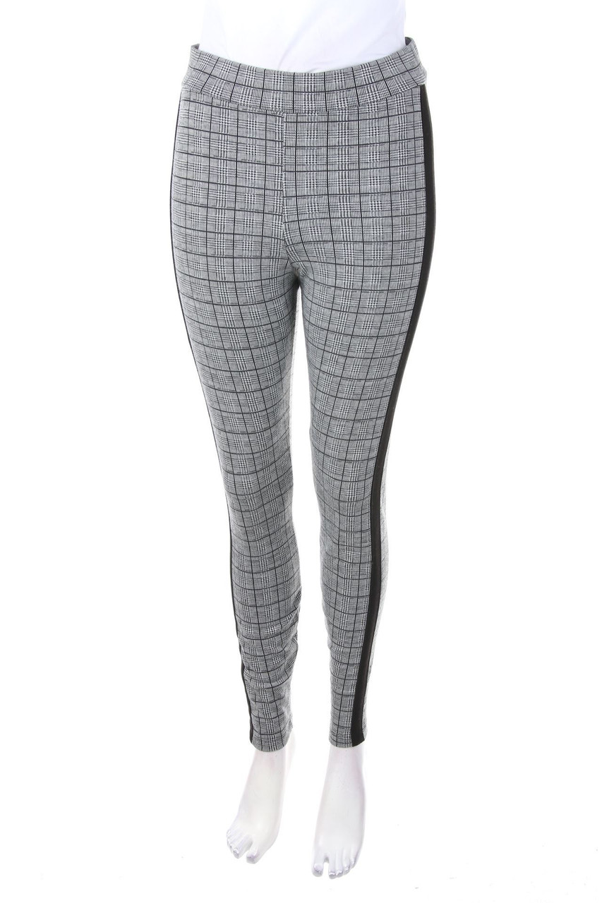 AMISU - Leggings mit Karo-Muster - S