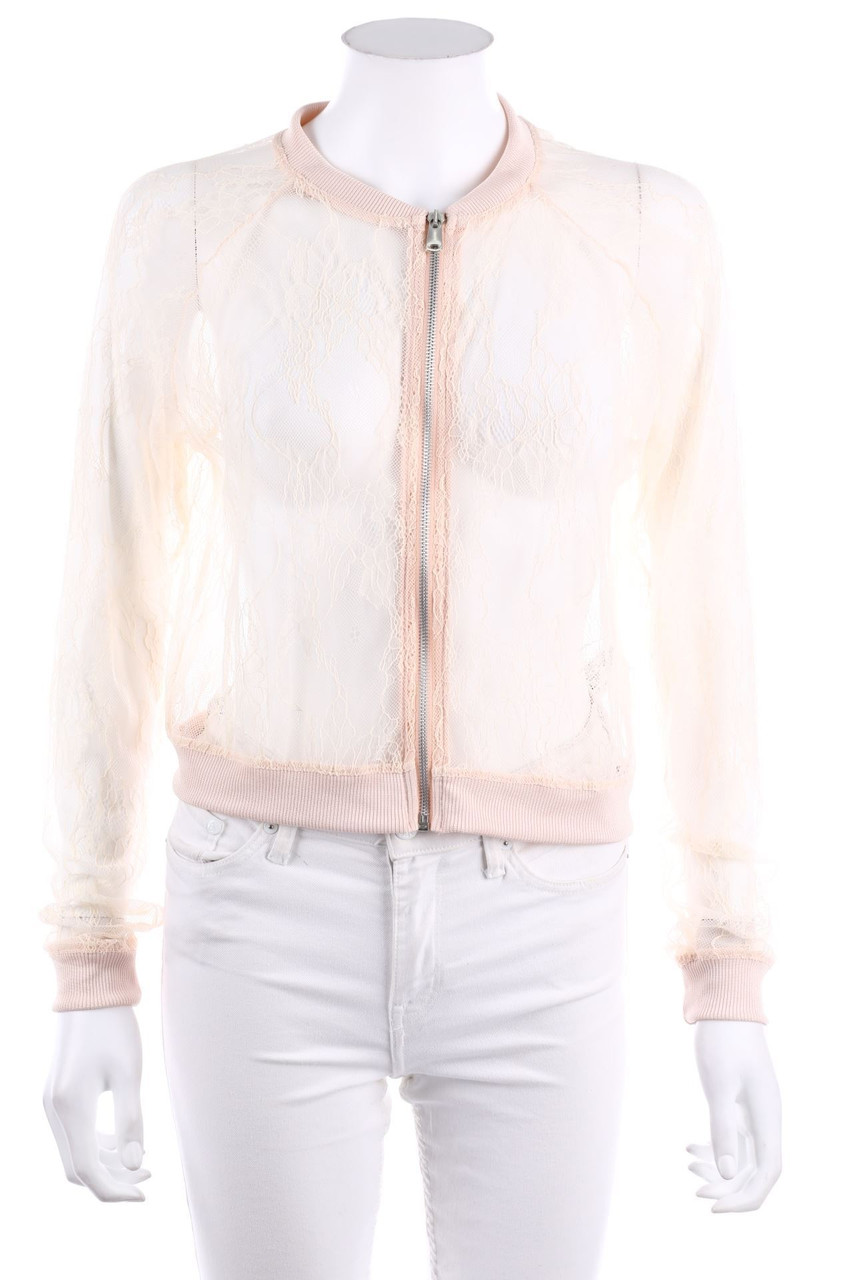 ZARA - Blouson-Jacke aus Spitze - M