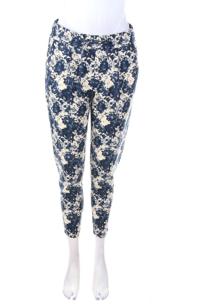 ICHI - Jogger-Hose mit Blumen-Print - S