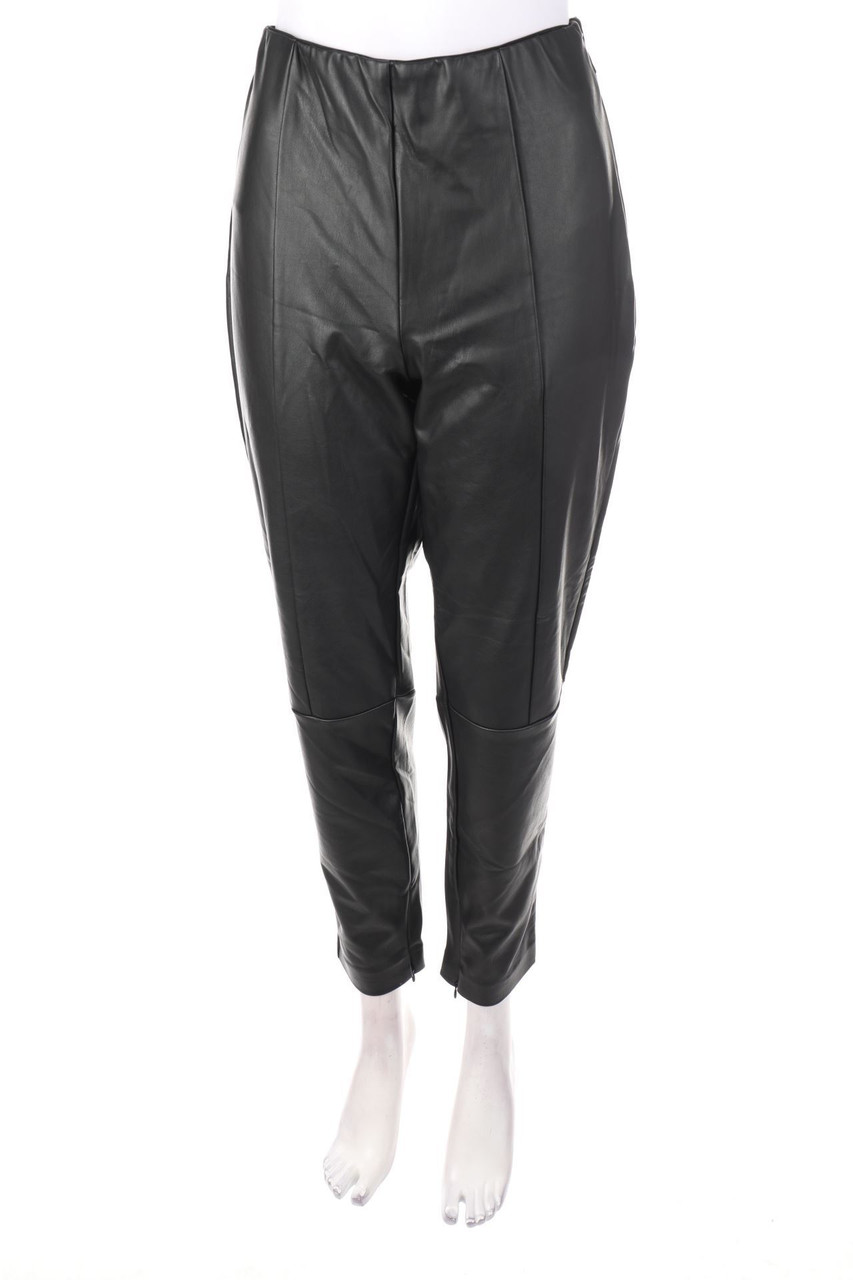 RR - Kunstleder-Leggings mit Zipper - XL