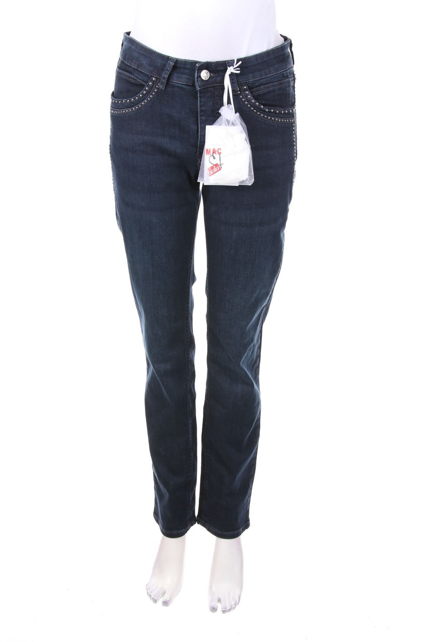 MAC - Straight Cut Jeans mit Nieten - D 36