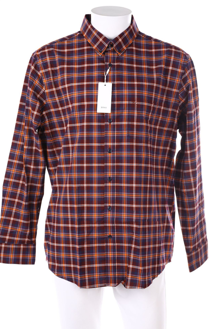 BRAX FEEL GOOD - kariertes Button-down-Hemd - XL