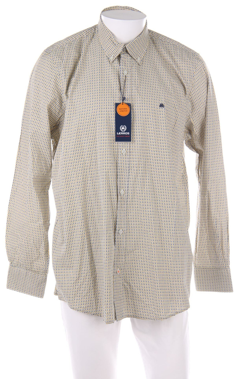 LERROS - Button-down-Hemd mit Geo-Print - XL