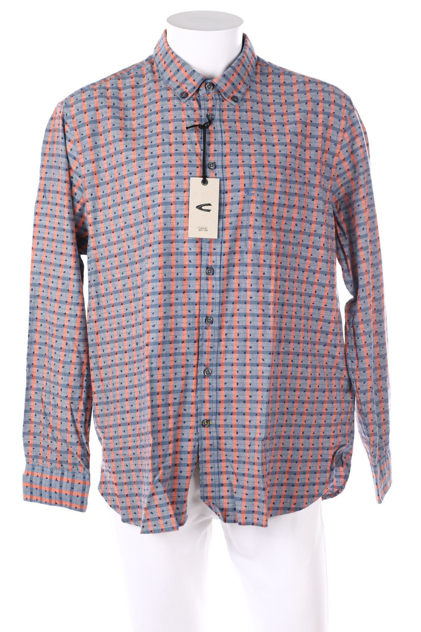 camel active - Button-down-Hemd mit Muster - XL