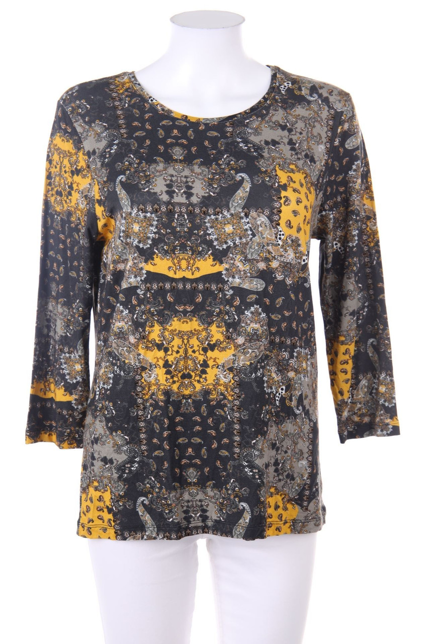 CLARINA COLLECTION - 3/4-Arm-Shirt mit Paisley-Print - D 38