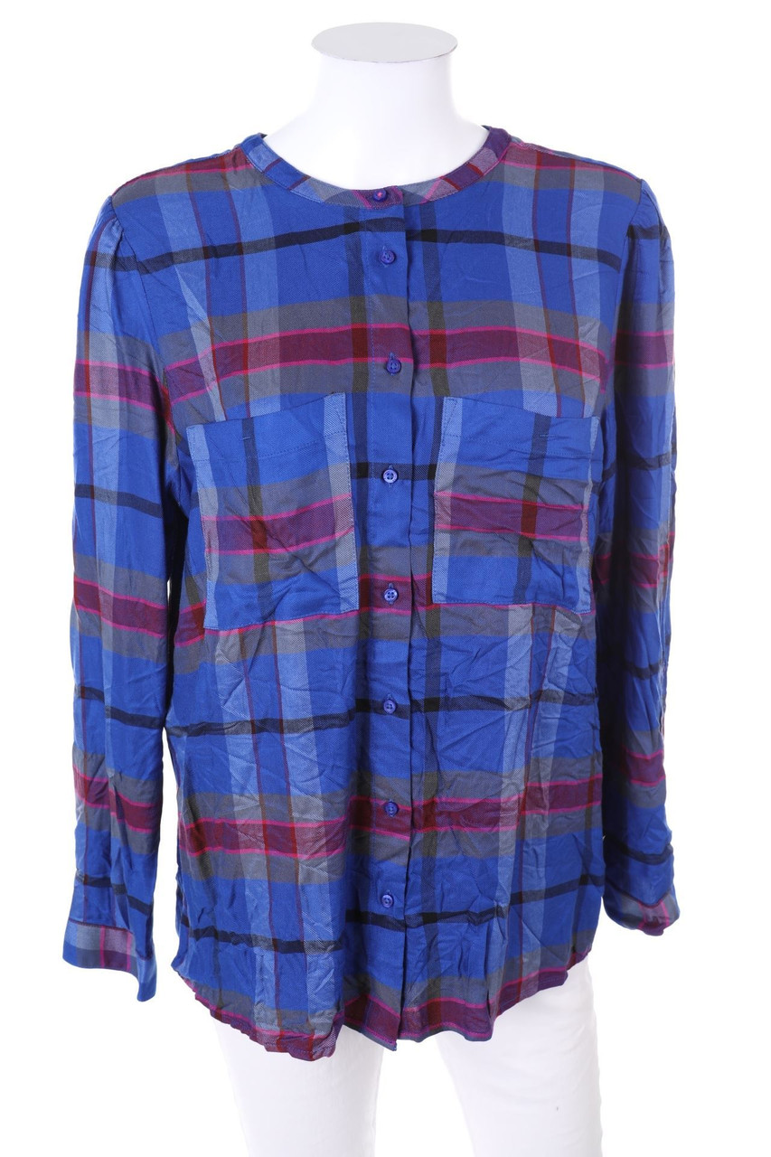 Street One - Karo-Bluse mit Roll-up-Manschette - D 40