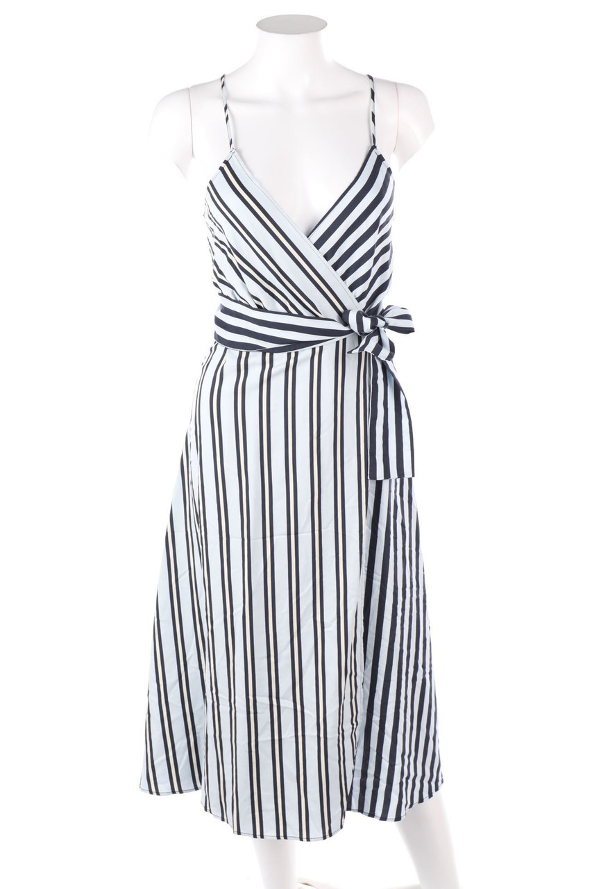 MANGO - Wickelkleid mit Streifen - XS