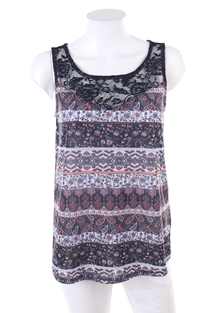 JEAN PASCALE - Blusentop mit Paisley-Print - S