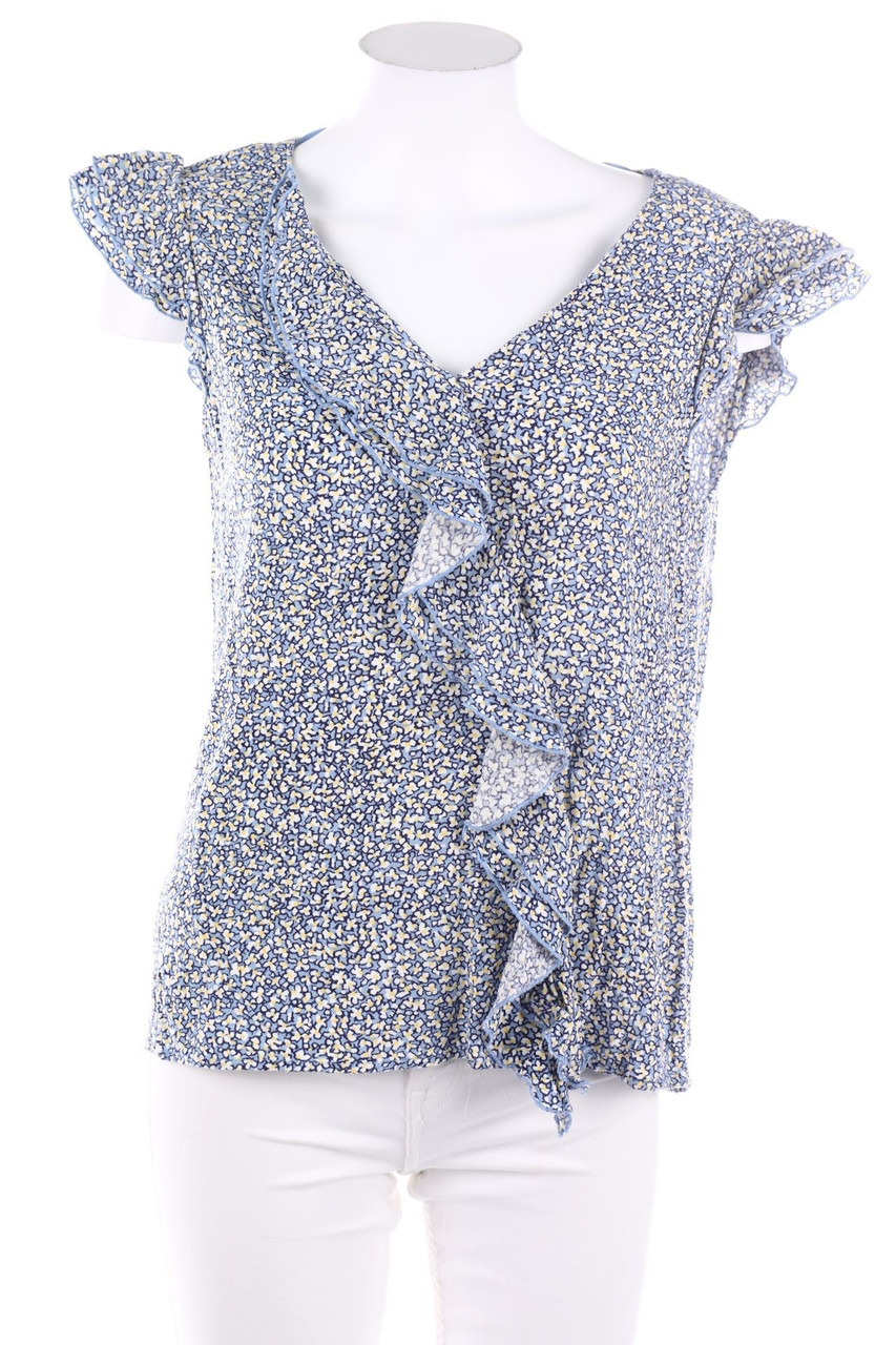 ESPRIT de corp - Volant-Bluse mit floralem Muster aus Viskose - M