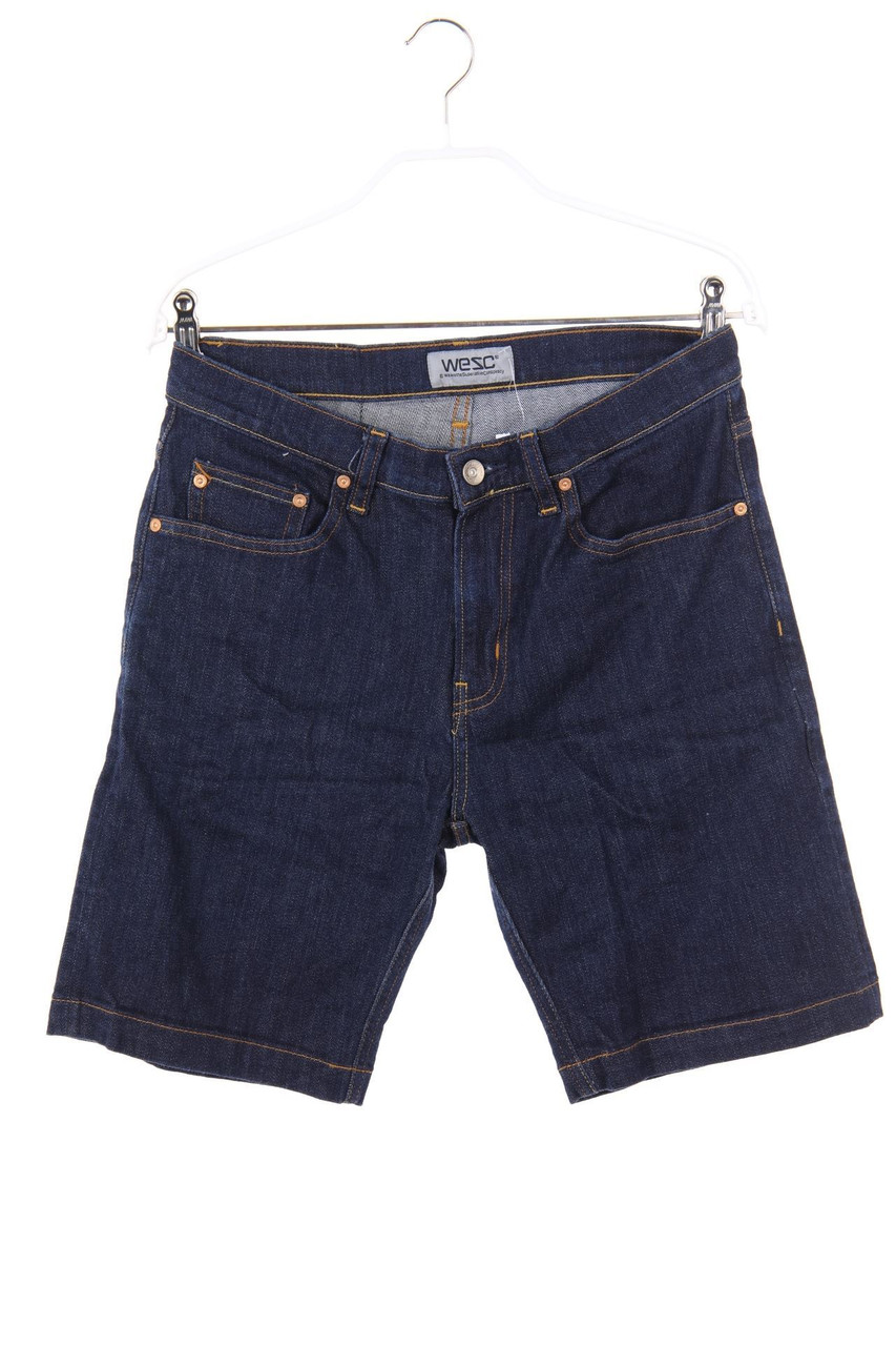 WeSC - Jeans-Shorts mit Logo-Patch - W28