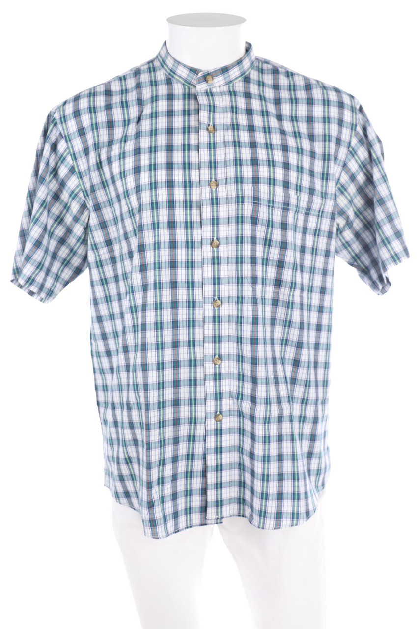 Van Heusen - Kurzarm-Hemd mit Karo-Muster - L