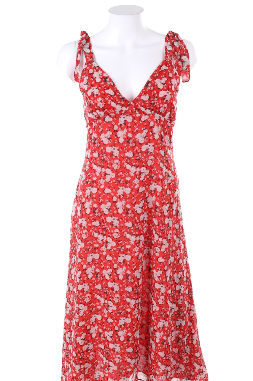 ZARA - Midikleid mit Blumen-Print - XS