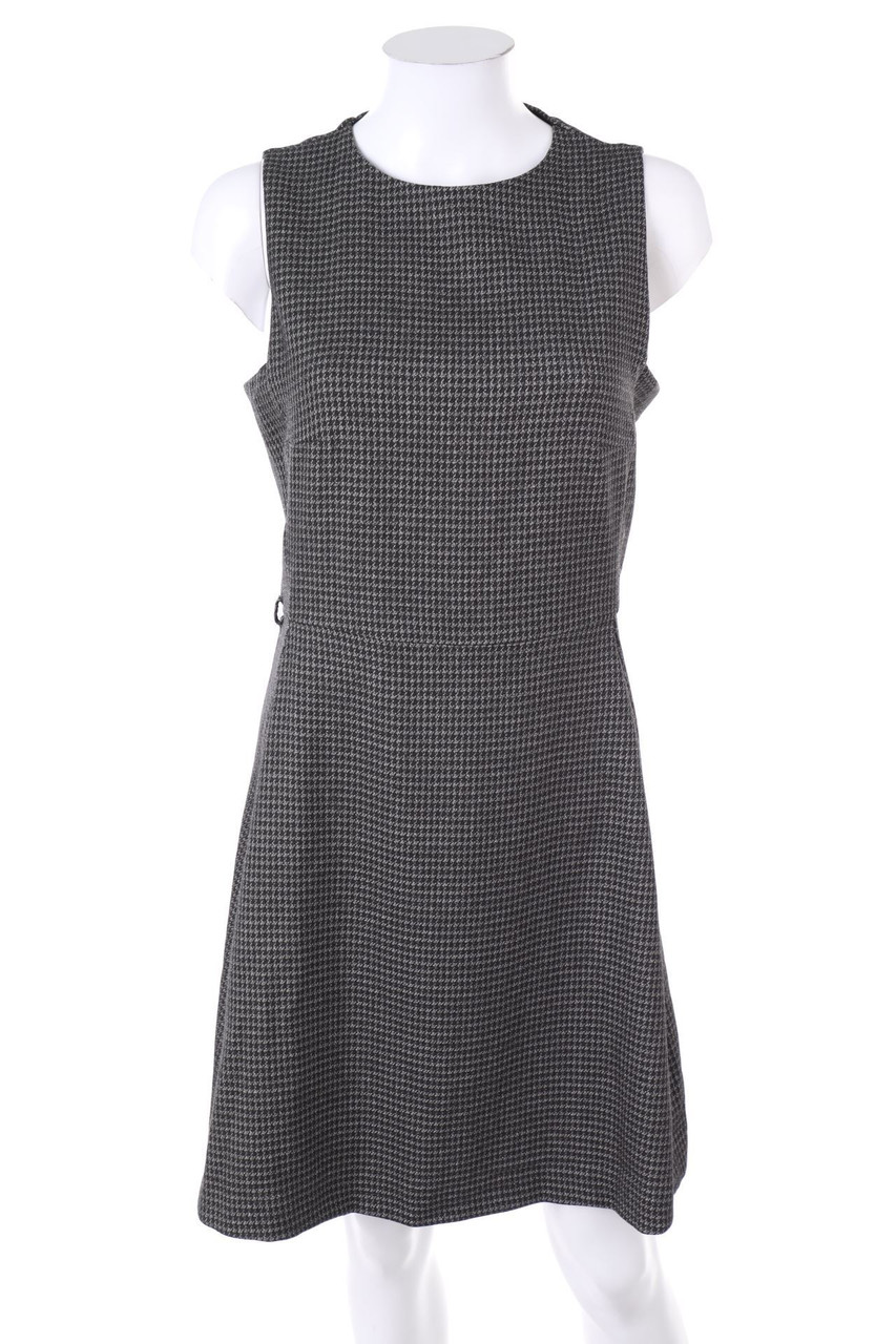 MANGO - Etui-Kleid mit Hahnentritt-Muster - M