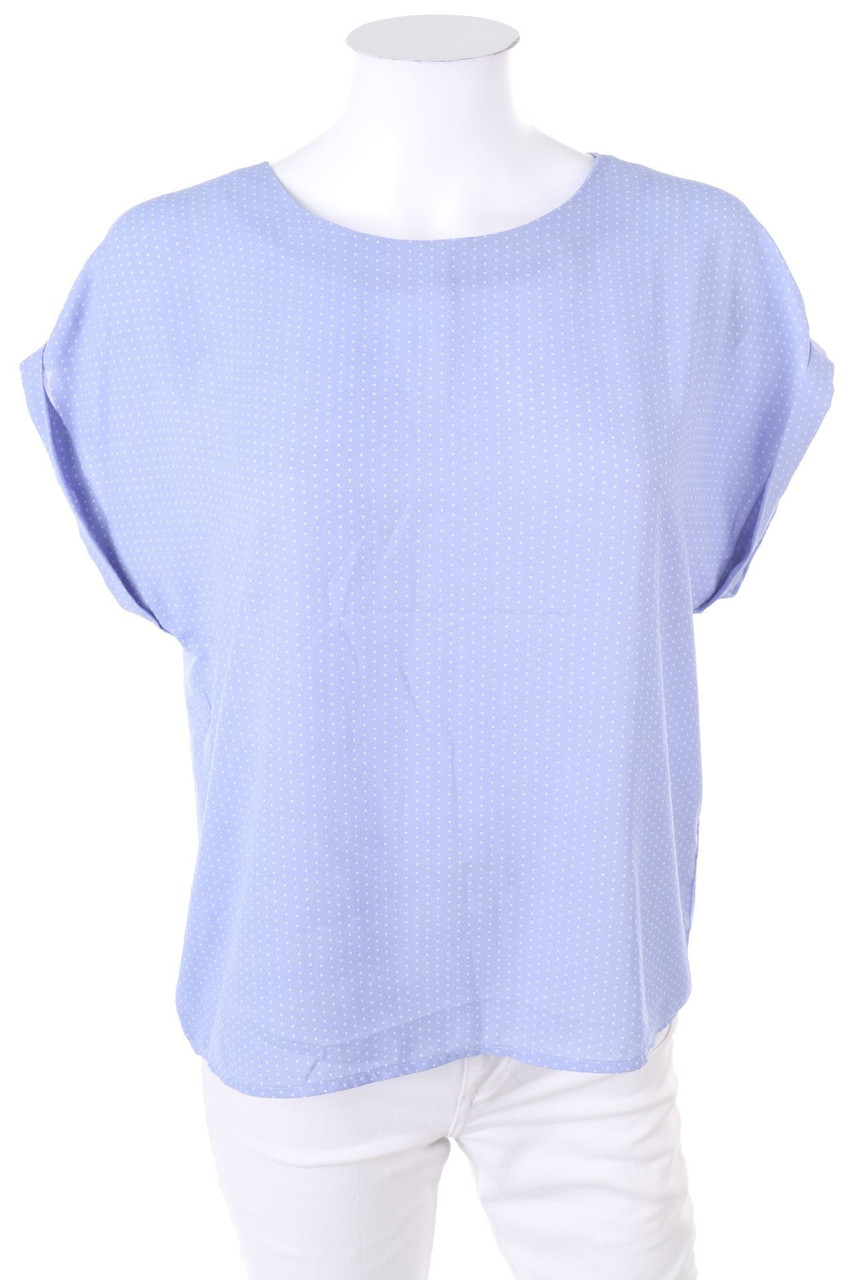 RESERVED - Kurzarm-Bluse mit Punkten - D 36