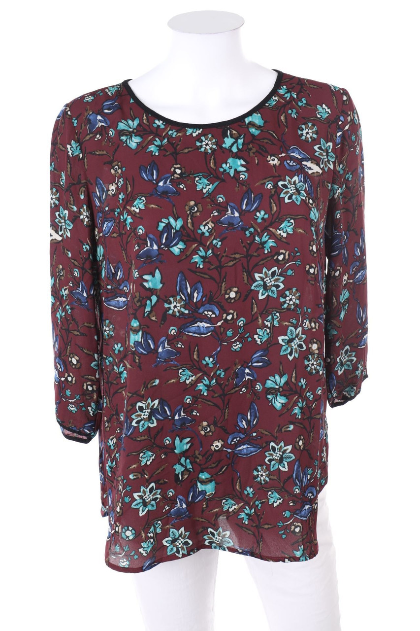 Stradivarius - Bluse mit Blumen-Print - L