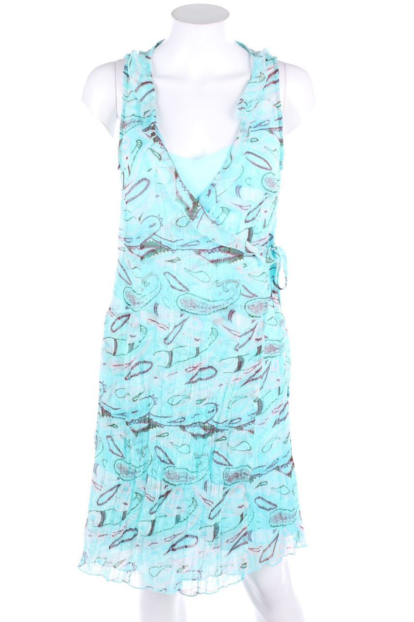 s.Oliver - Y2K-Wickelkleid mit Chiffon - D 38