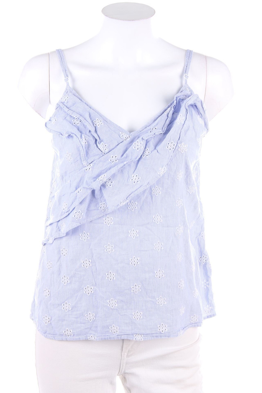 H&M - Top aus Lochspitze in Wickel-Optik - D 36