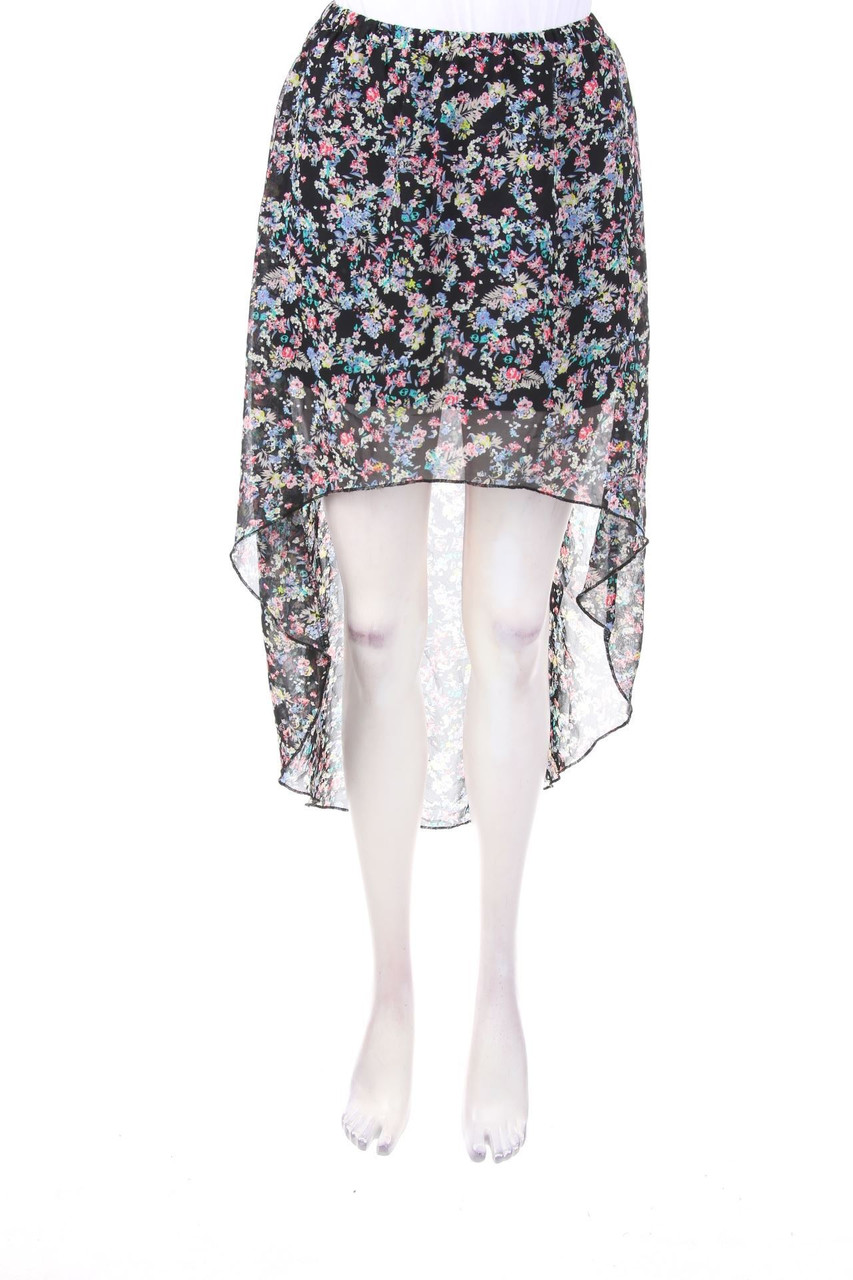 AMISU - Vokuhila-Rock mit Blumen-Print - D 34