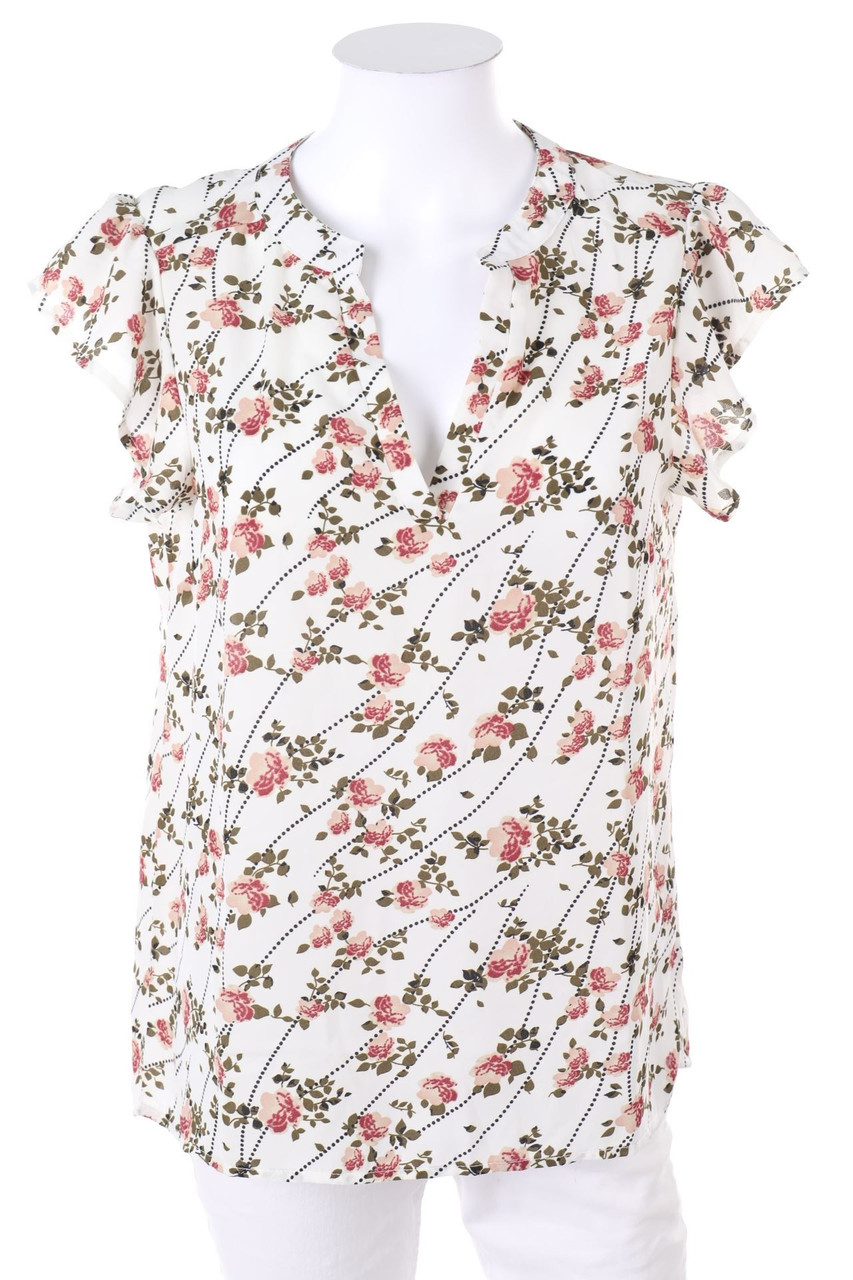 COLLOSEUM - Kurzarm-Bluse mit Print - M