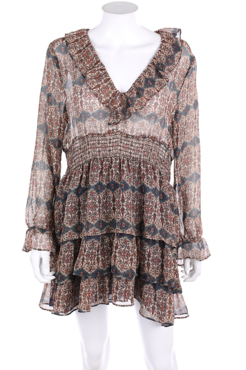 ZARA - Boho-Kleid mit Glitzer - XL