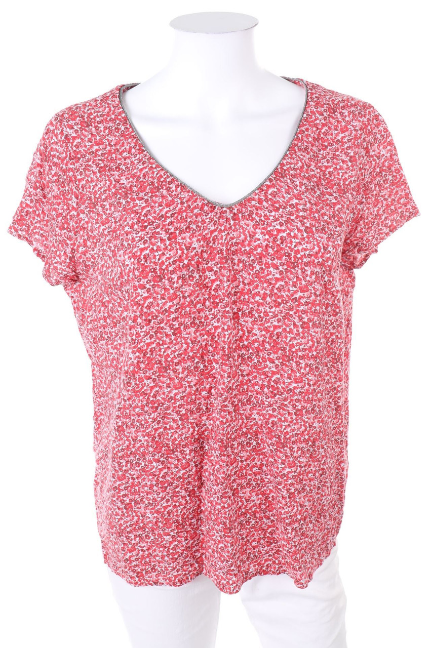 CAROLL - Kurzarm-Shirt mit Blumen-Print - D 40