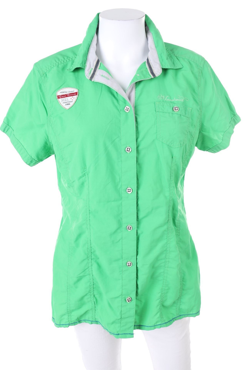 moorhead - Hemd-Bluse mit kurzem Ärmel mit Logo-Prägung - D 42