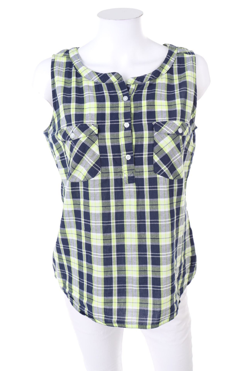 bonprix collection - Blusentop mit Karo-Muster - D 38