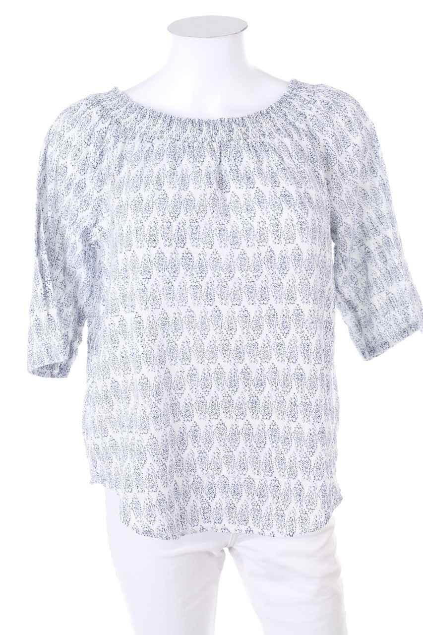 ESPRIT - Carmen-Bluse mit Muster - D 40