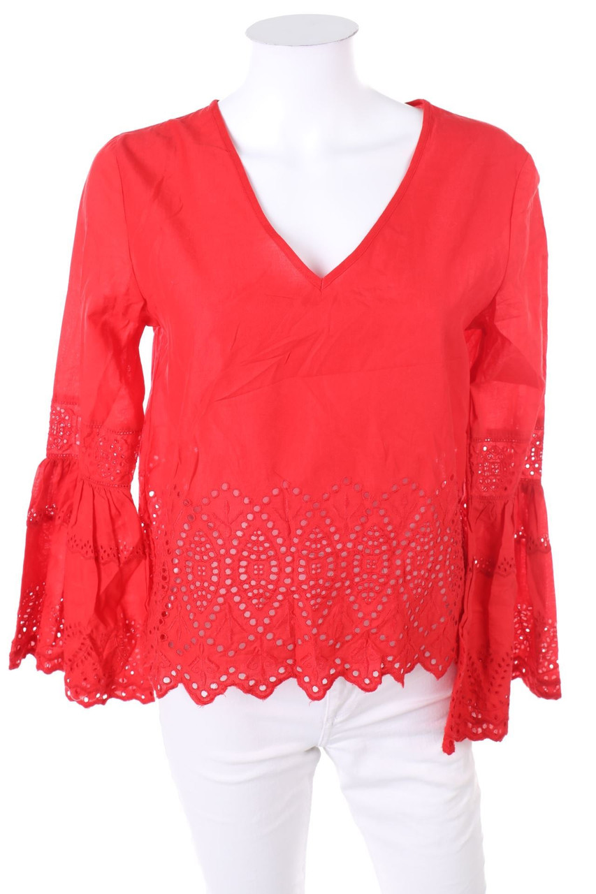 Sfera - Boho-Bluse mit Lochspitze - S