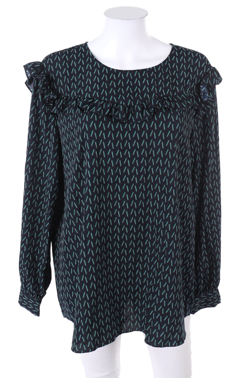 Ohne Label - Bluse mit Volants - L