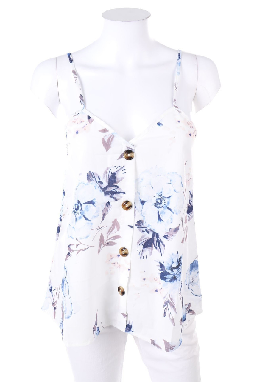 zanzea collection - Blusentop mit Blumen-Print - S