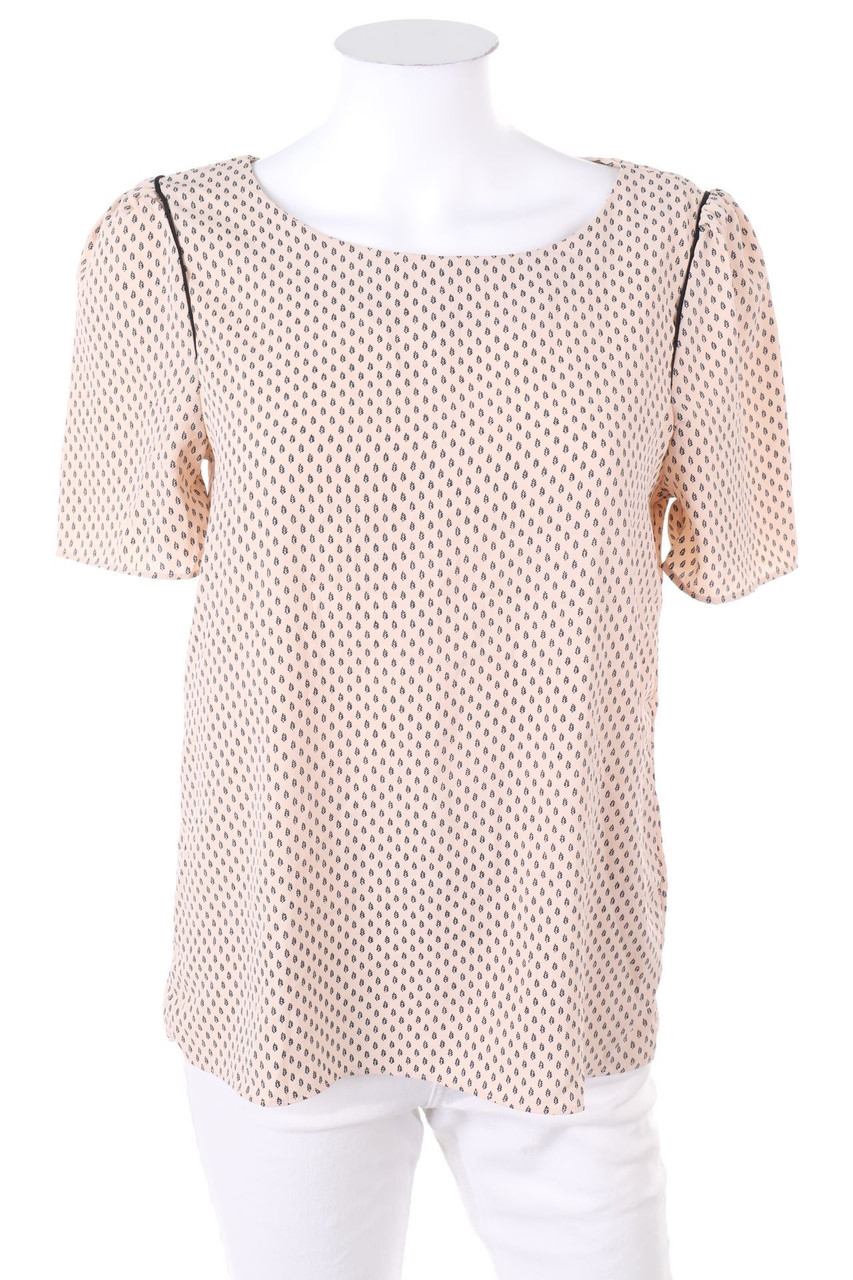 H&M - Kurzarm-Bluse mit Print - D 36