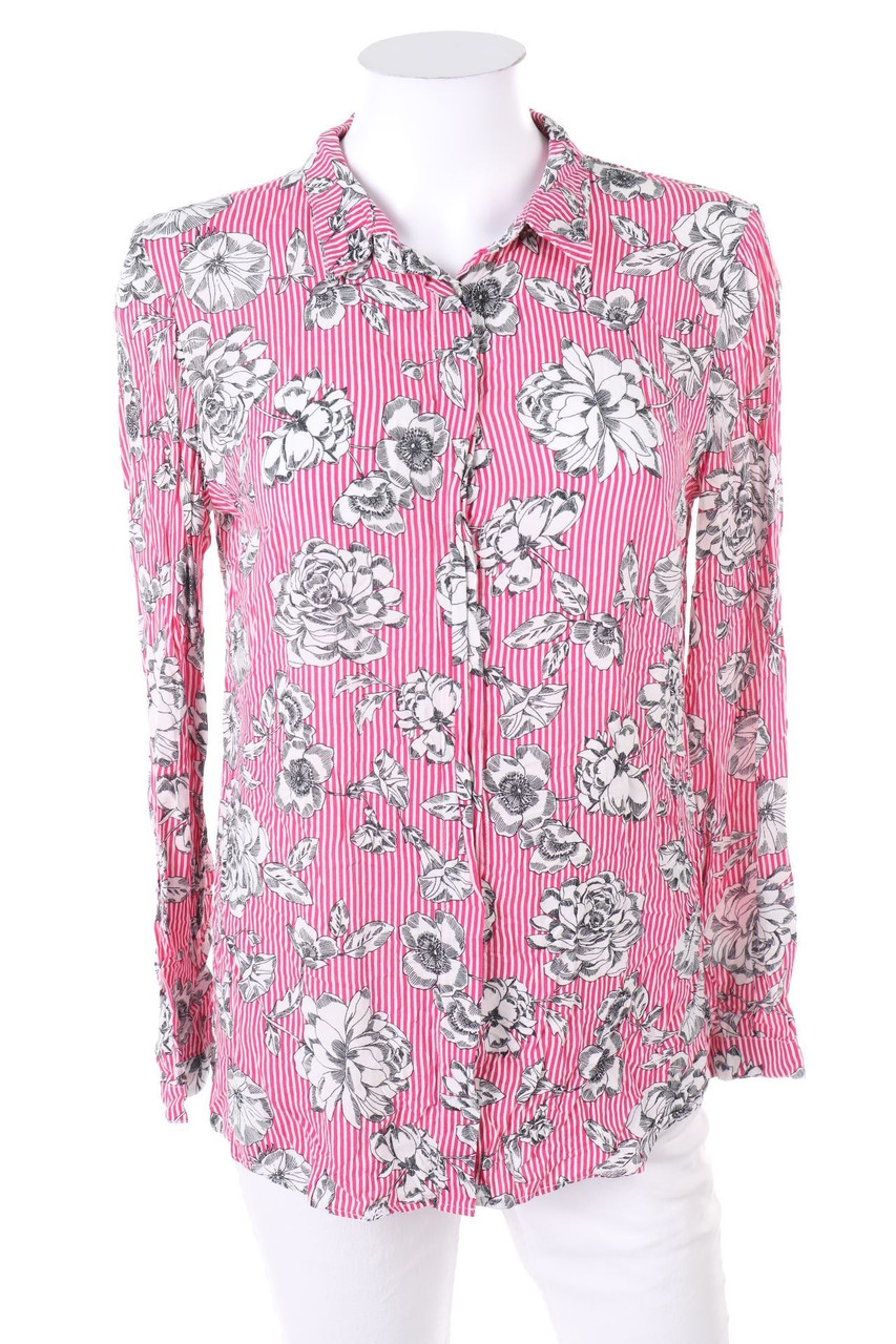 CAMAÏEU - Hemd-Bluse mit Blumen-Print - D 38