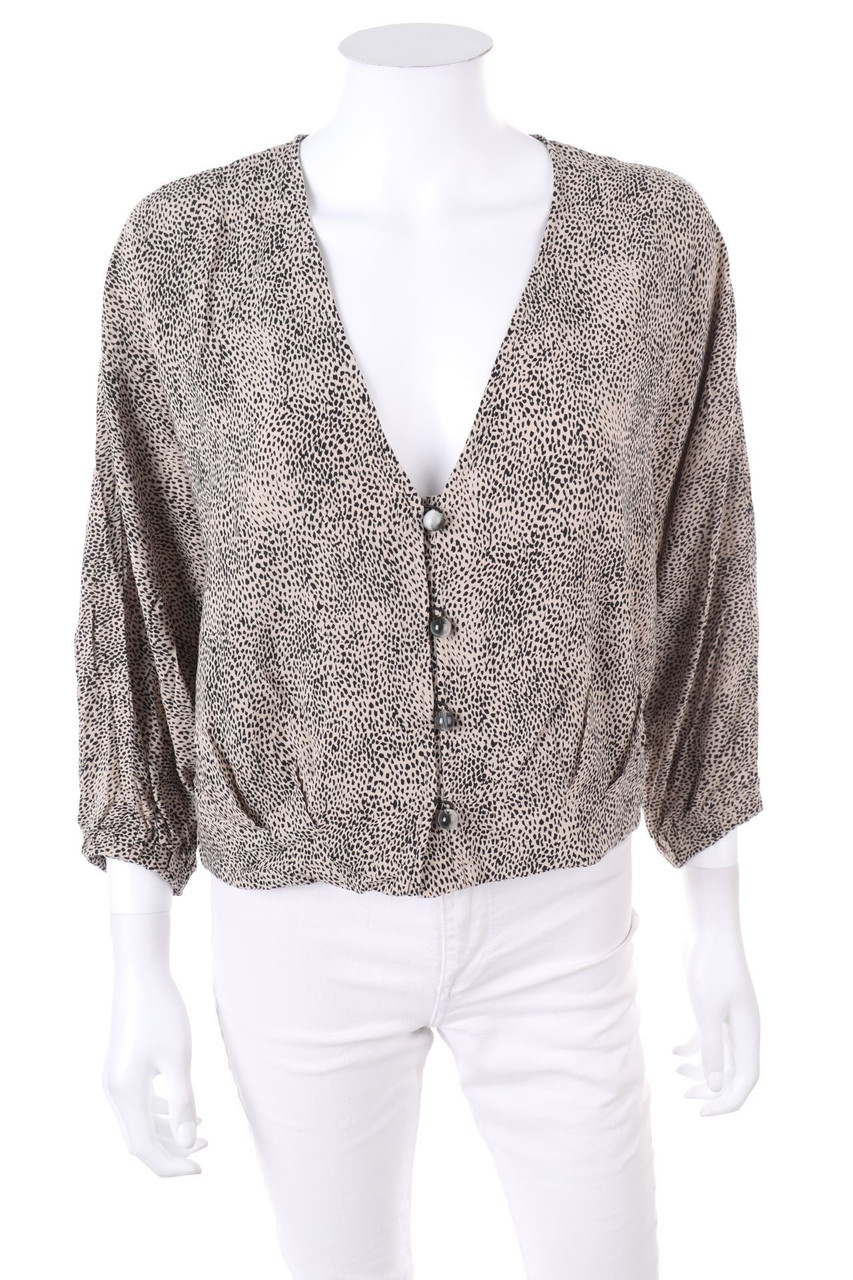 ZARA - Bluse mit Perlen - XS