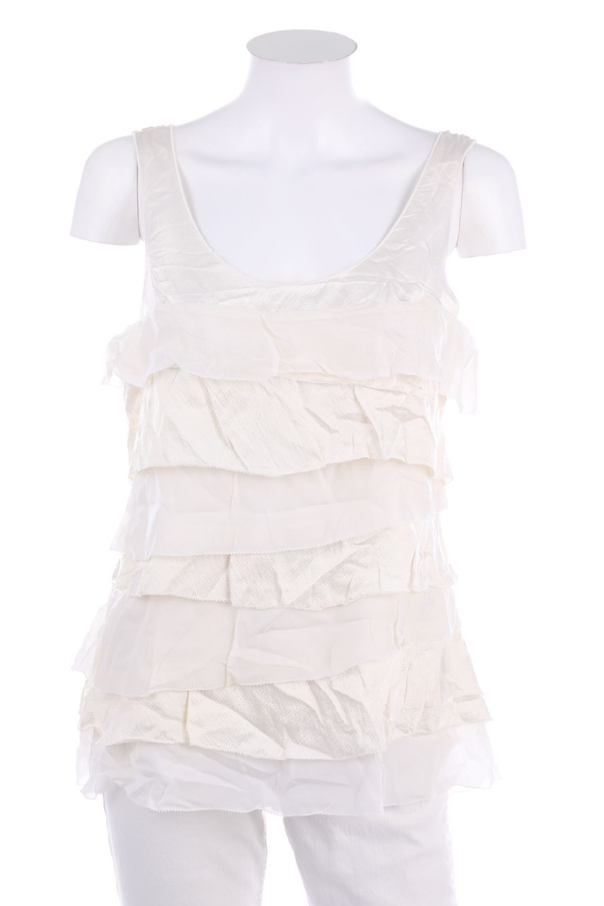 White House Black Market - Seiden-Bluse im Layer Look - M