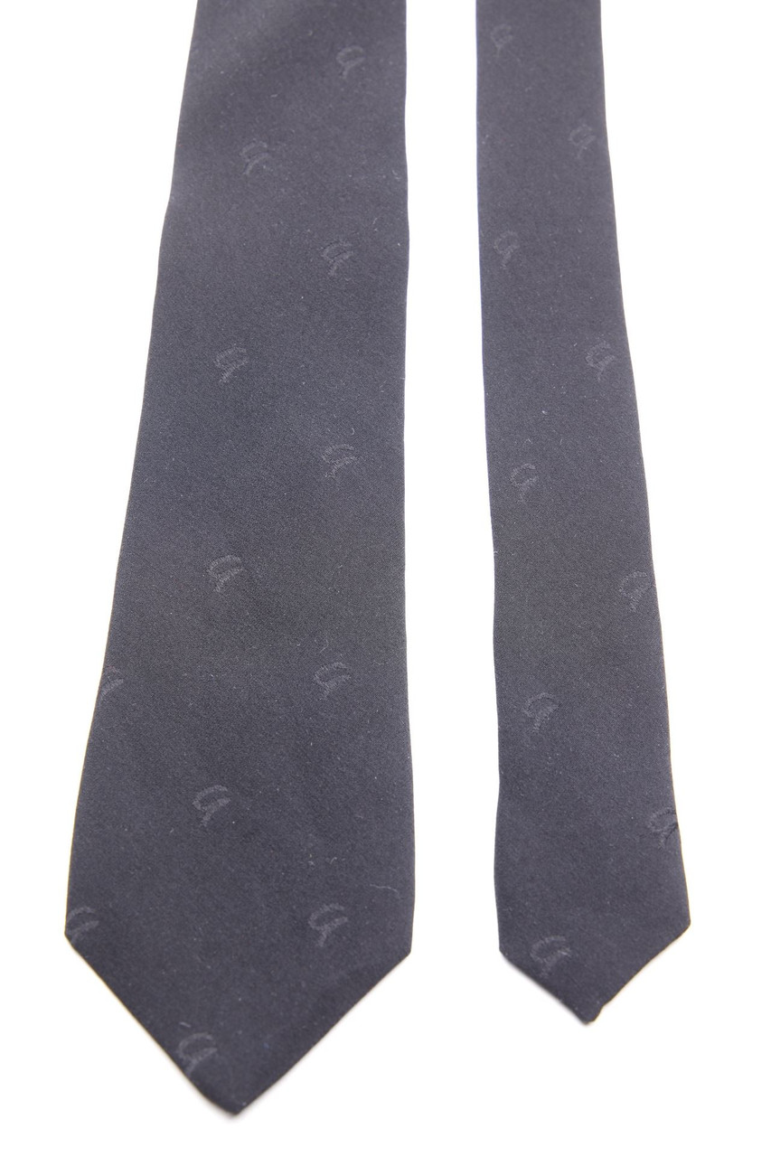 SECONDHAND - Seiden-Krawatte mit Logo-Stickerei