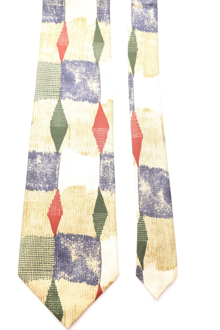 Gino Pilati - Seiden-Krawatte mit geometrischem Muster