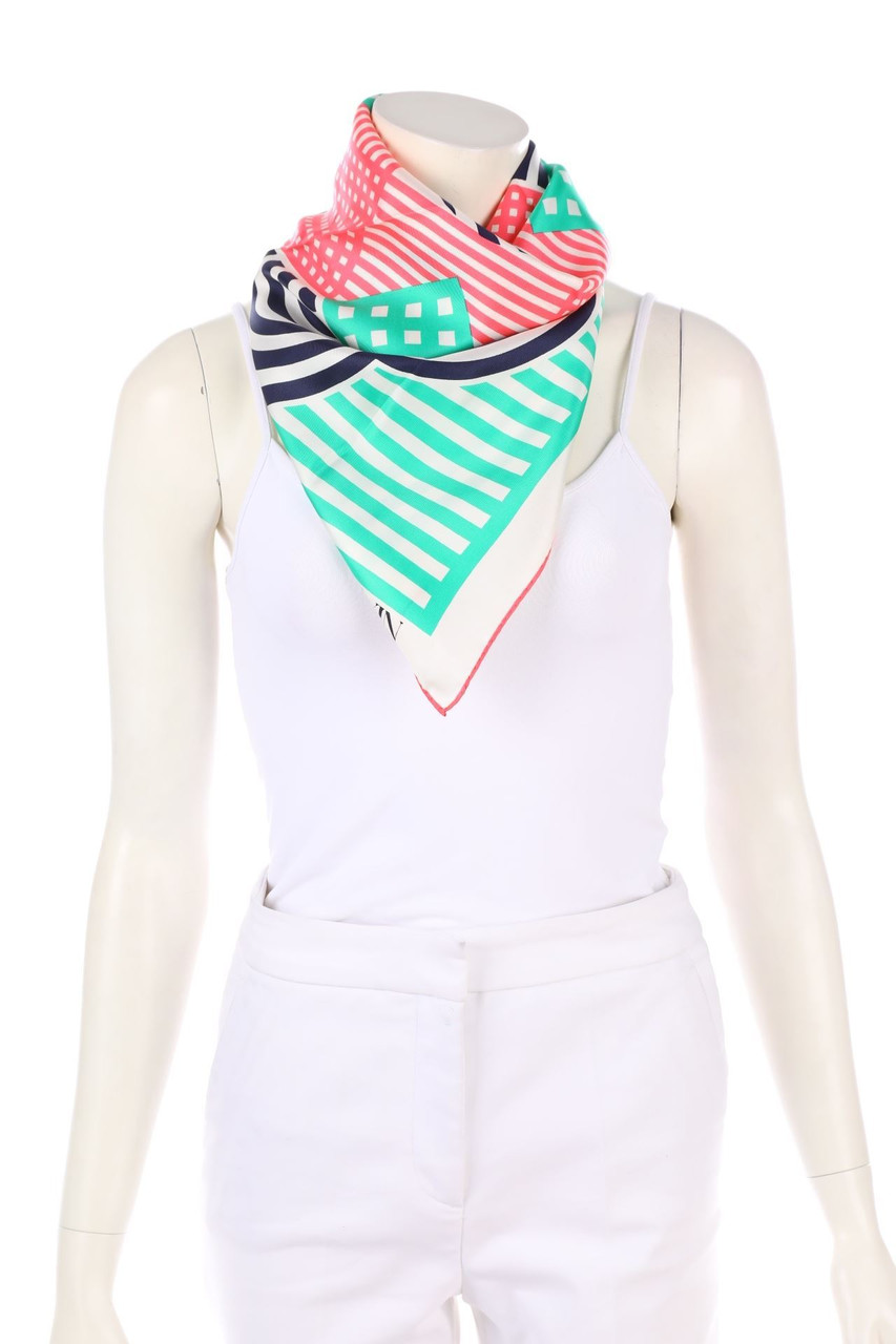 LANVIN PARIS - Seidentuch mit Geo-Print - ONE SIZE