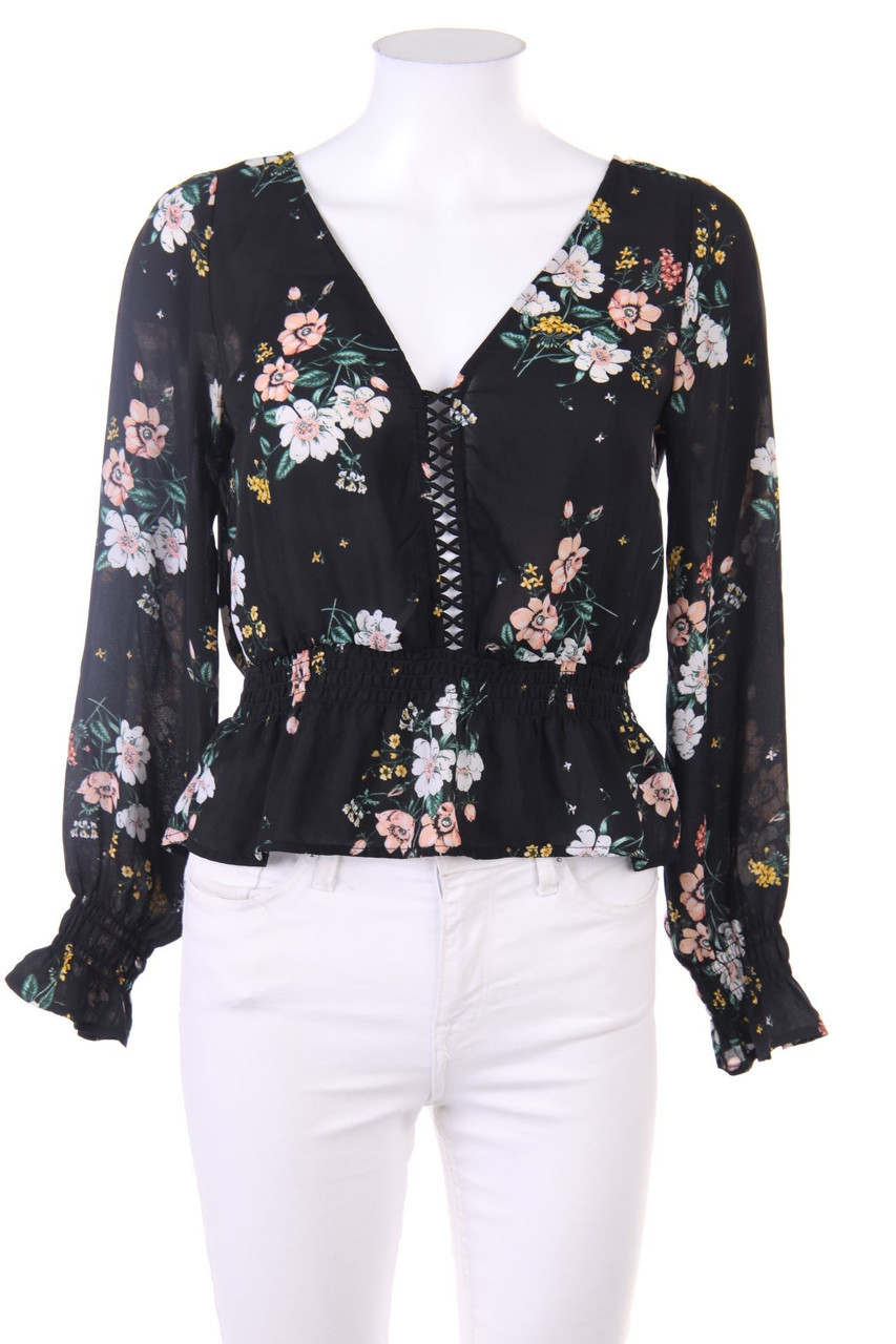 H&M DIVIDED - Bluse mit Blumen-Print - D 32