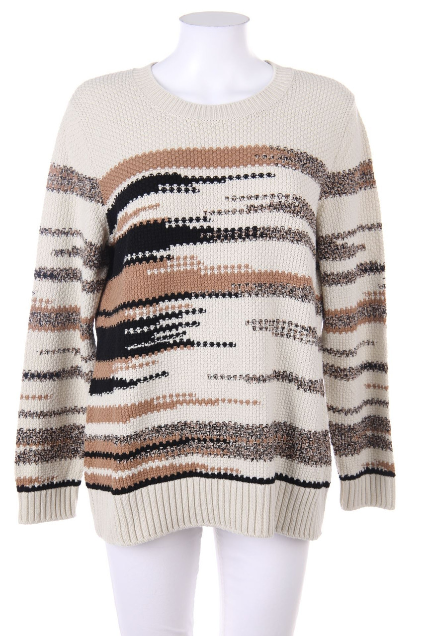 Mona - Strick-Pullover mit Streifen - D 44