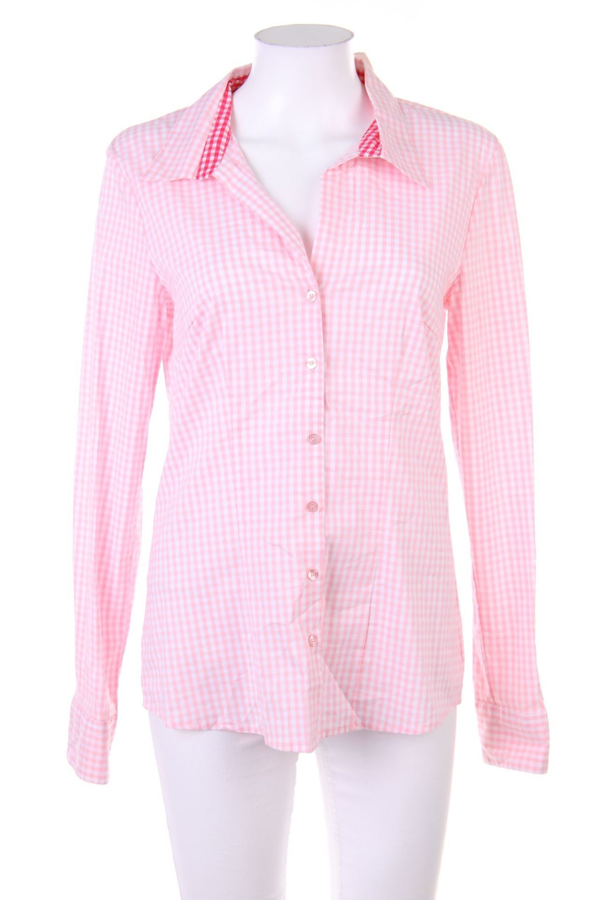 AMISU - Hemd-Bluse mit Karo-Muster - L