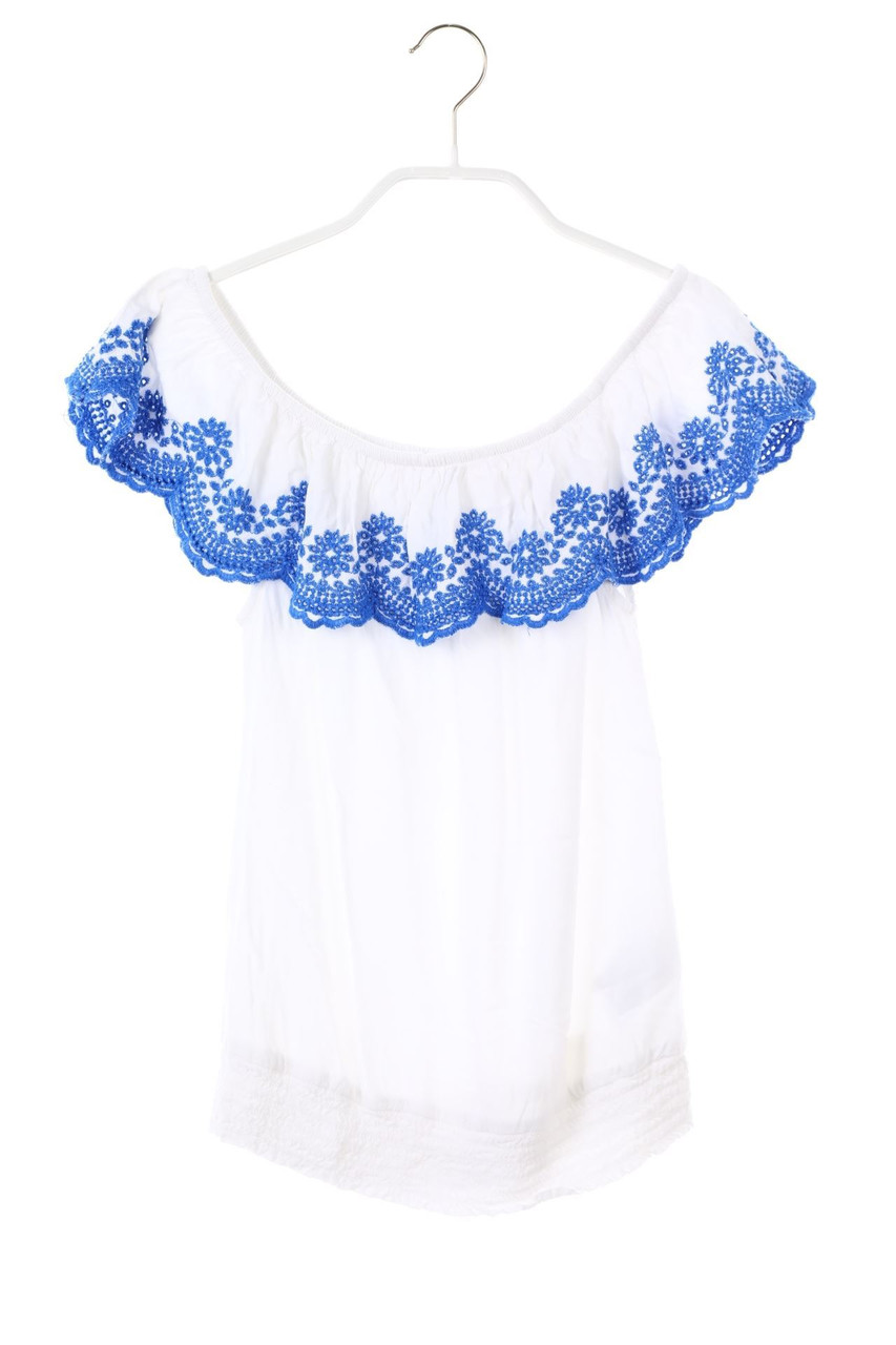 H&M - Carmen-Bluse mit Stickereien - 158