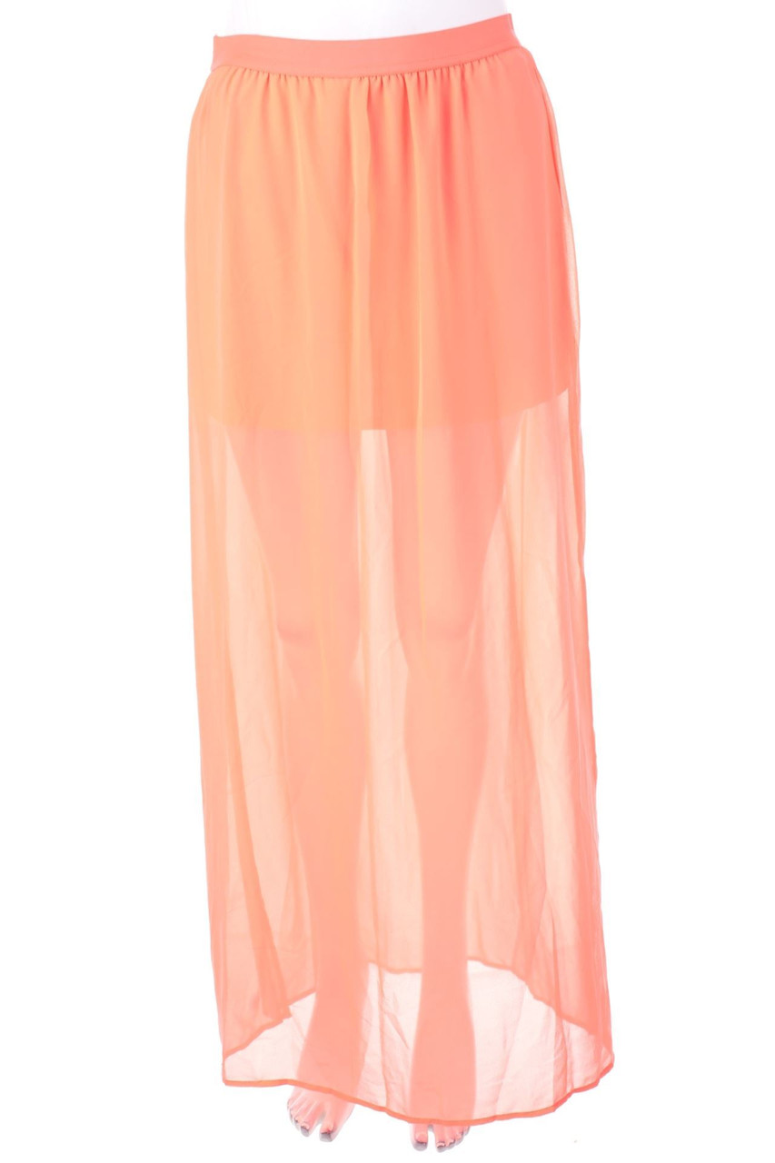 H&M DIVIDED - Maxi-Rock im Layer Look mit Schlitz - D 38