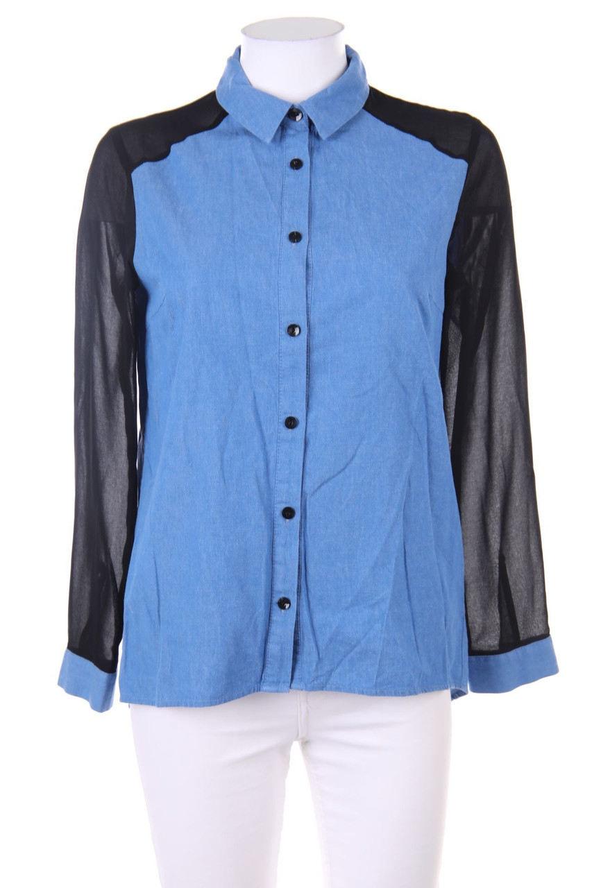 H&M DIVIDED - Hemd-Bluse mit Chiffon - D 36