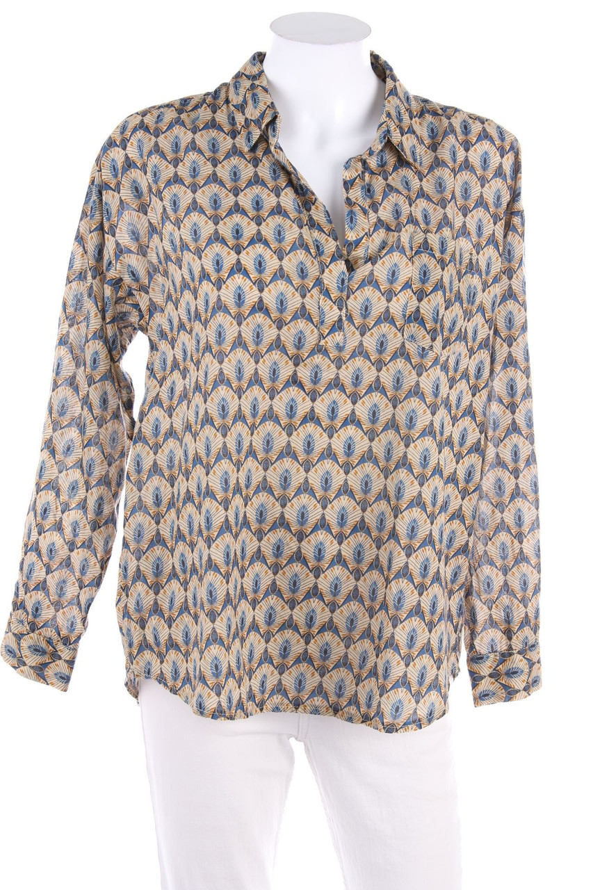 EMA BLUE´S - Bluse mit Muster - D 36