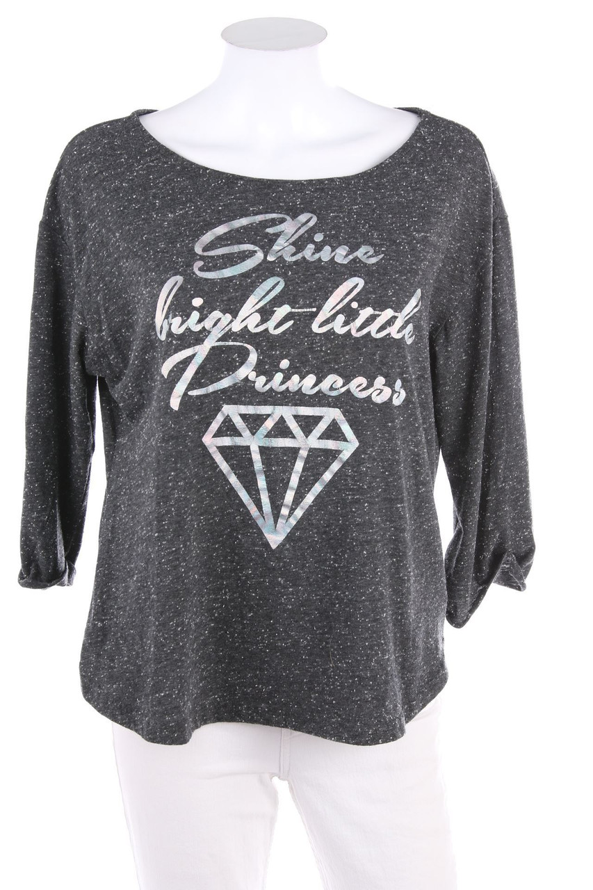 BLIND DATE - 3/4-Arm-Shirt mit Statement-Print - XL