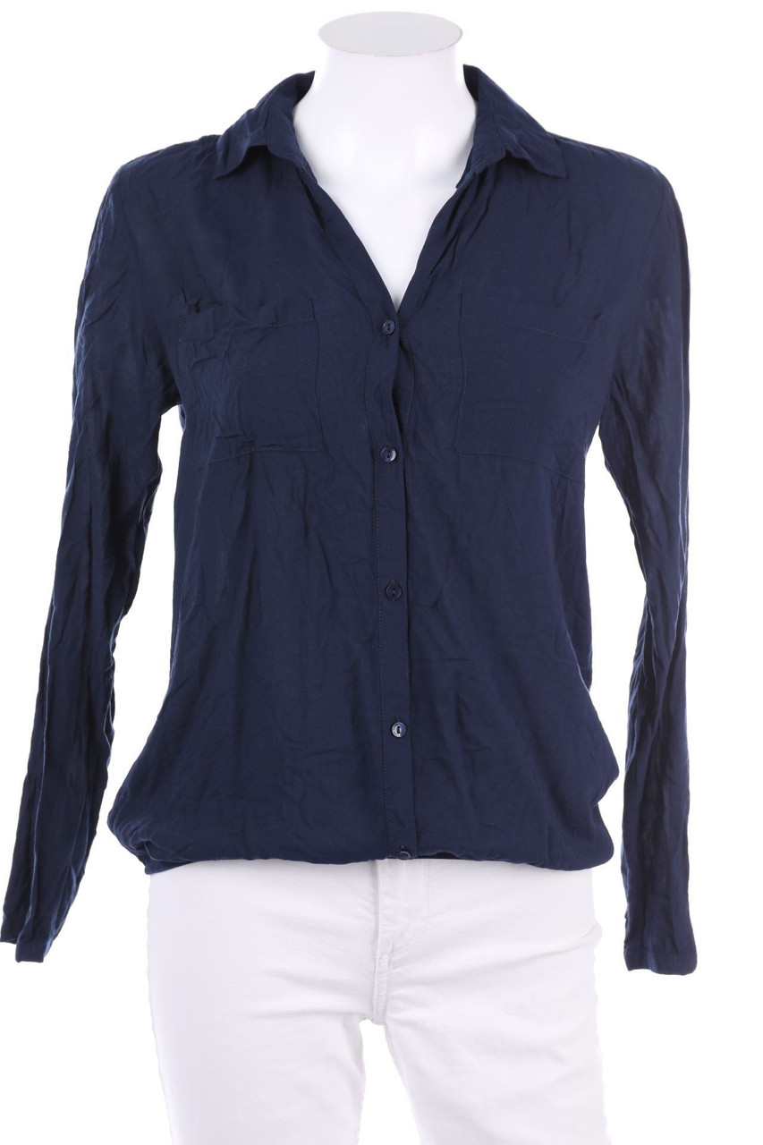 TOM TAILOR - Hemd-Bluse mit Krempel-Ärmeln - D 36