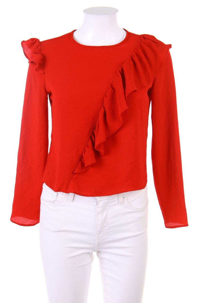 Bershka - Bluse mit Volants - S