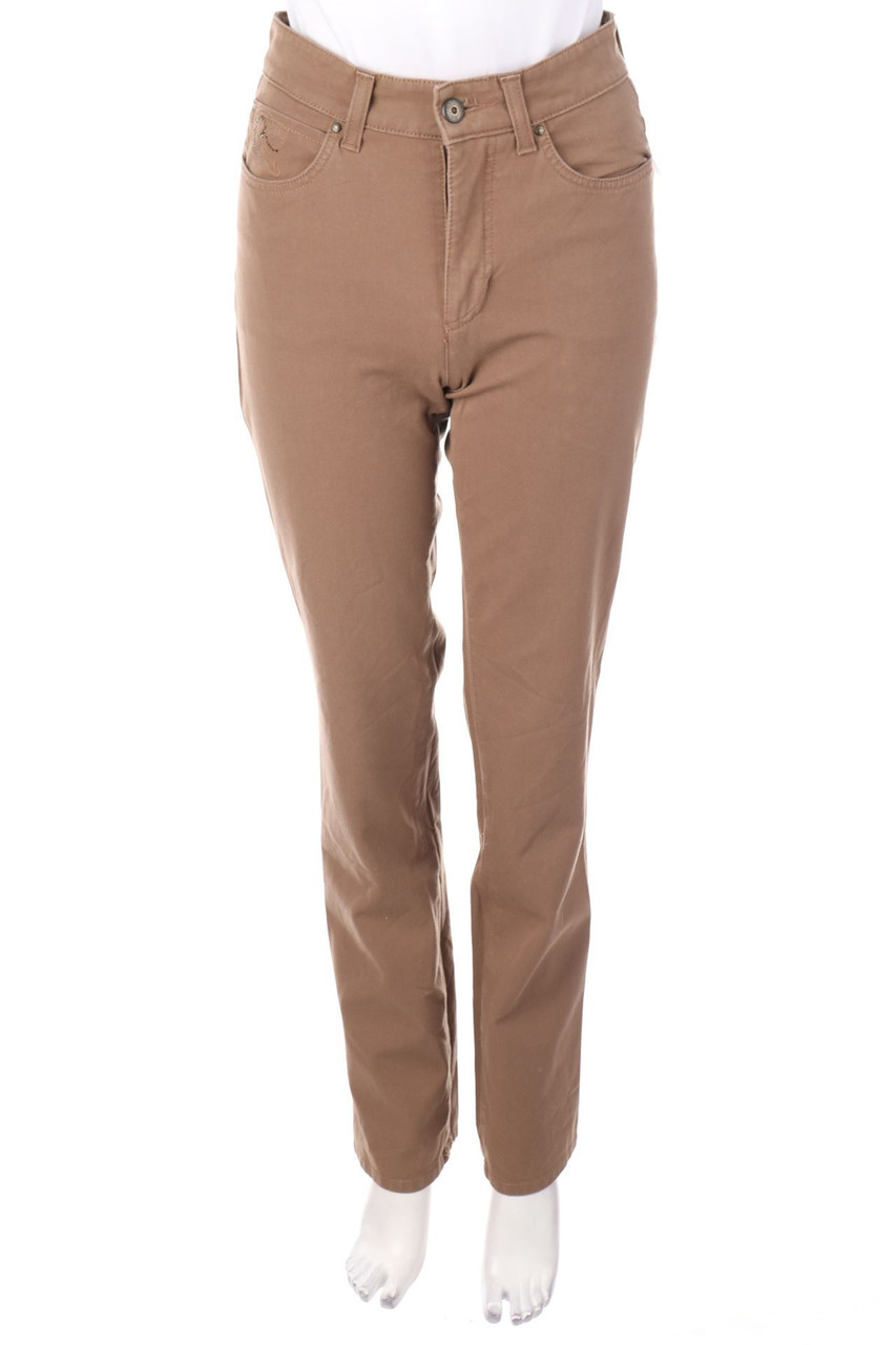 MAC - Straight Cut Jeans mit Strass-Steinen - D 36